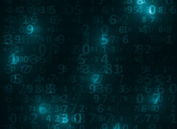 Digital code background, abstract illustration